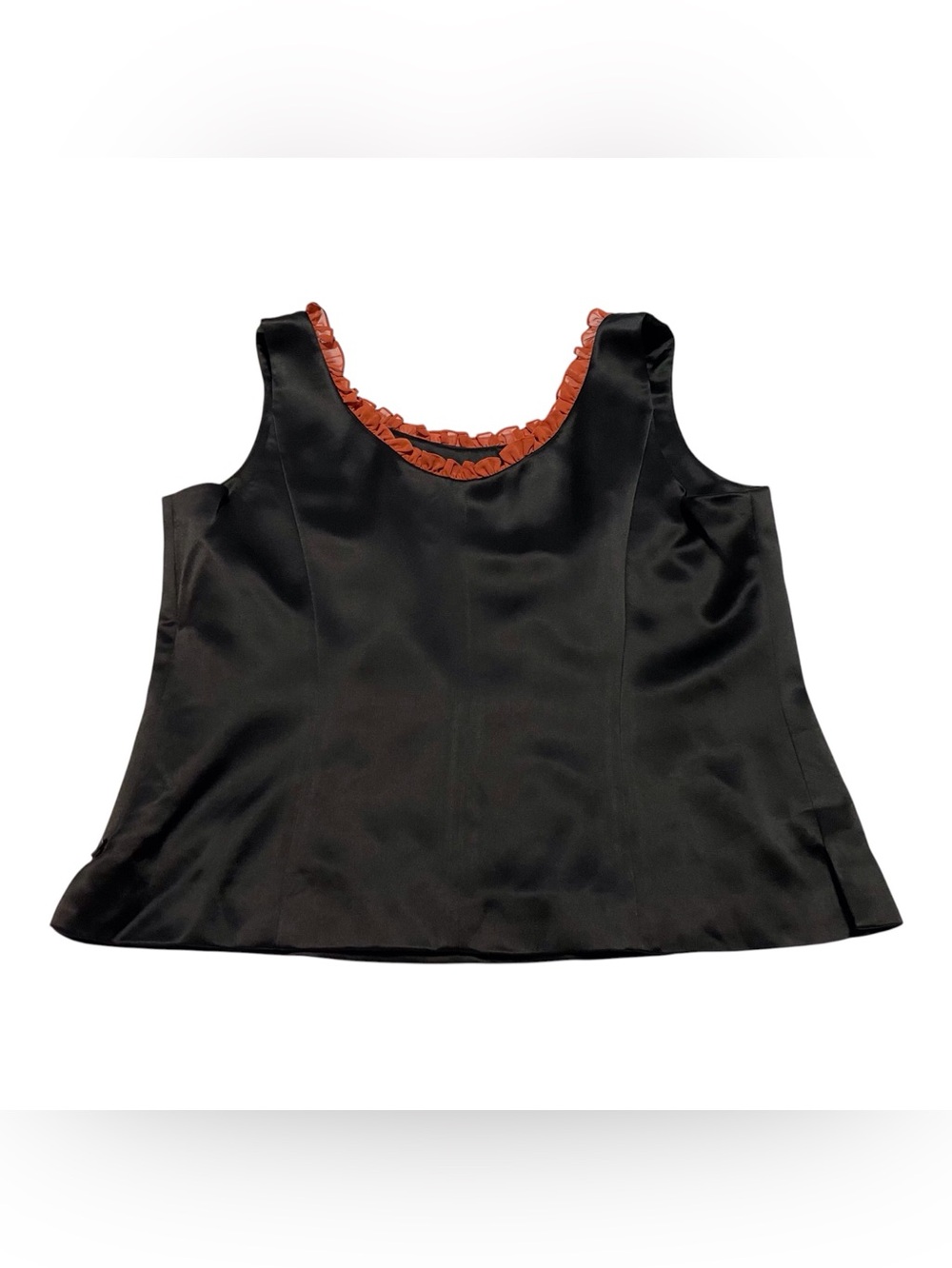 Louse Ricci Black Sleeveless Women’s Top with Ruffle, 16 - Picture 5 of 9
